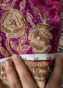 Beautiful Velvet and Net Suit Set