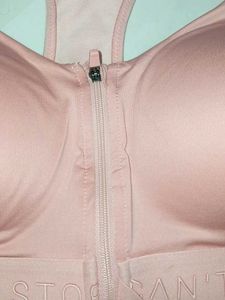 Pink Chain Sports Bra - 'Won't Stop'