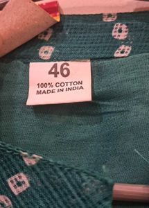 BRAND NEW Rajasthani Bandhani Green Kurta