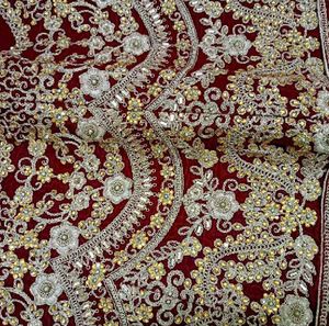 Stunning Red &amp; Gold Embellished Lehenga Choli