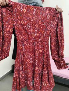 Boho Print Midi Dress