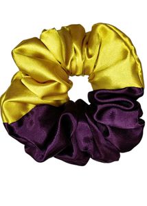 Two-Tone Satin Scrunchie