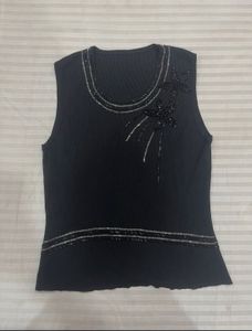 y2k beaded sleeveless top
