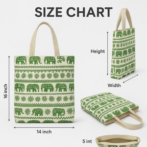 Elephant Print Tote Bag
