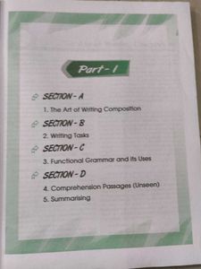 ISC Self-Study English Language Paper I Book