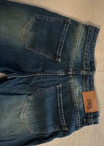 Blue Wide Leg Jeans