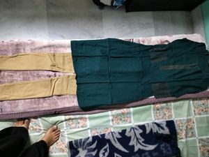 Combo Of 4 Kurti And Pants With