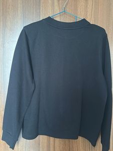 Chic Black Twist Detail Long Sleeve Top