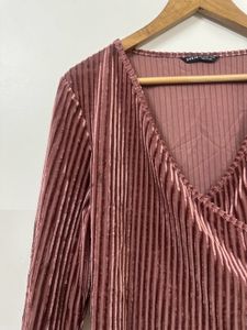 Velvet Wrap Crop Top