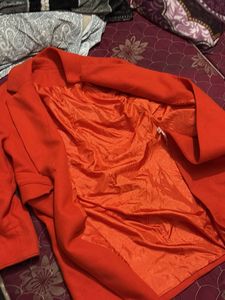 Stylish Red Overcoat