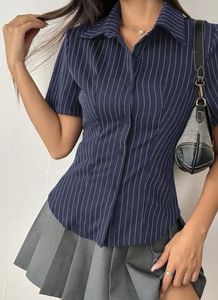 Chic Striped Button-Up Shirt