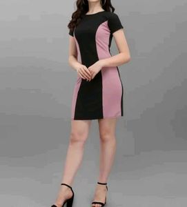 Stylish Color Block Bodycon Dress