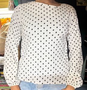 White Polka Dots Tshirt