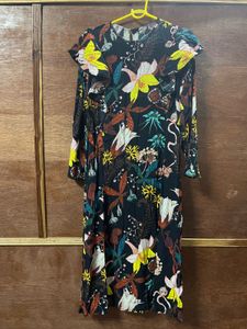 Floral Print Long Sleeve Dress