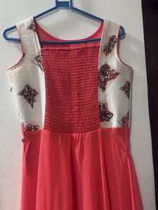 Designer Floral Print Ethnic Gown