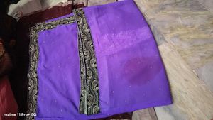 Beautiful Purple Embellished Saree