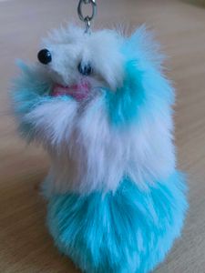 Fluffy Cartoon Keychain