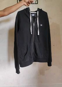 Black Zip-Up Hoodie