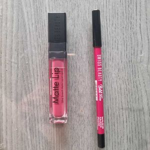 Swiss Beauty Matte Liquid Lipstick &amp; Liner