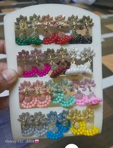 Designer Jhumka Earrings Set