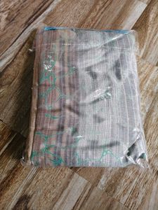 Elegant Blue &amp; Grey Saree