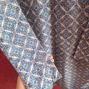 Blue Printed Kurta