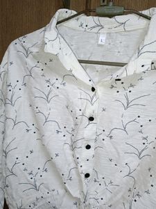Shirt Type Crop Top