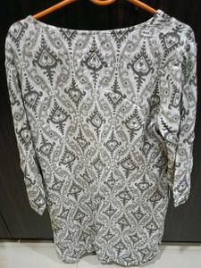 Elegant Urshaa Grey Patterned Kurta