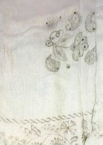 White Stall With Golden Work