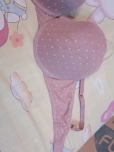 Pink Polka Dot Bra