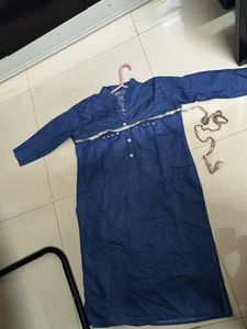 Blue Denim Kurta