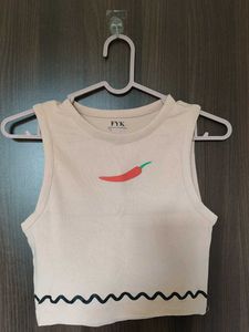 Cute Chili Pepper Crop Top