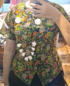 Vintage Chiffon Button Up