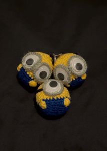 Cute Minion Keychains (Set of 3)