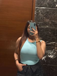 Baby Blue Ribbed Tank Top