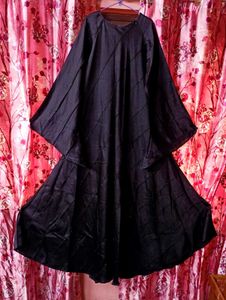 Elegant Black Abaya with Embellishments