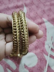 Golden jhumka Bangles