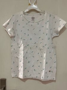 Cute Leaf Print T-Shirt