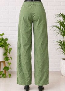 Women's Green Wide Leg Pants