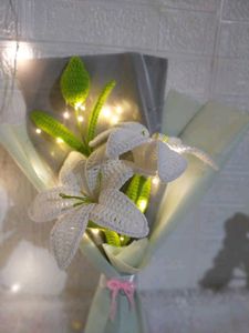 Handmade Crocheted Lily Flower Decor