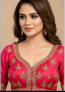 Stunning Pink Embroidered Lehenga Choli Set