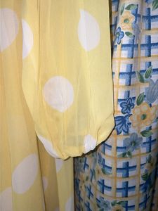 Chic Yellow Polka Dot Dress