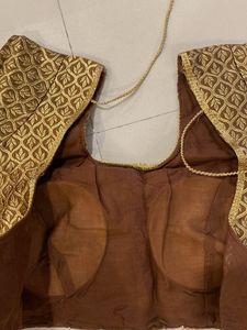 Elegant Gold Embroidered Blouse