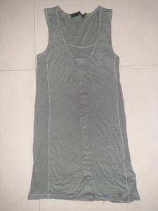 💎 Calvin Klein Rare Grey Button-Front Tank Top