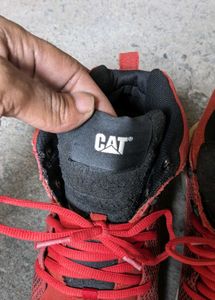 CAT Men's Red Mid-Top Sneakers 👟