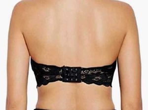 Black Lace Bandeau Bralette