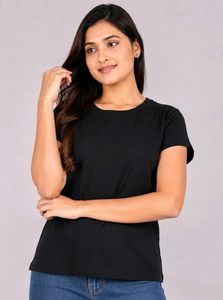 Classic Black Crew Neck T-Shirt 🖤