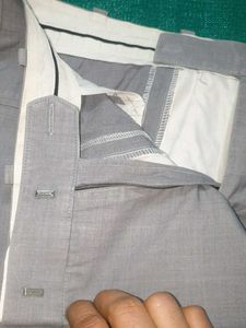 Classic Beige Linen Blend Trousers