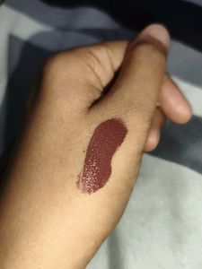 Deep Brown Matte Lipstick Swatch