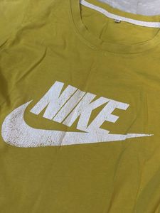 Nike Yellow Logo T-Shirt